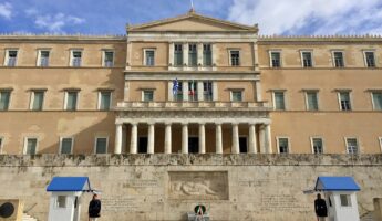 La place Syntagma avec le Parlement grec