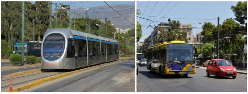 transports en commun athenes : métro, bus, tram ou train