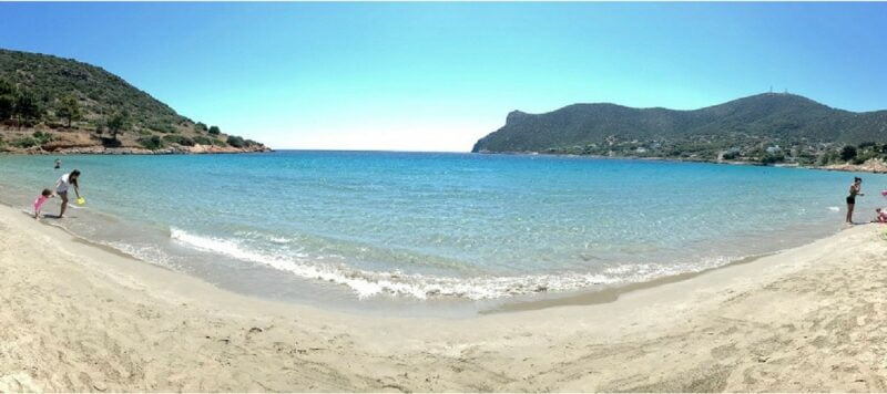 La plage d’Avlaki à Porto Rafti