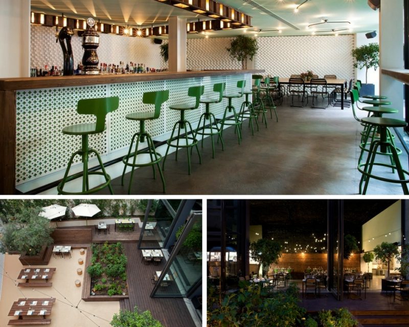 Le design et la décoration du restaurant 48 Urban Garden à Athènes