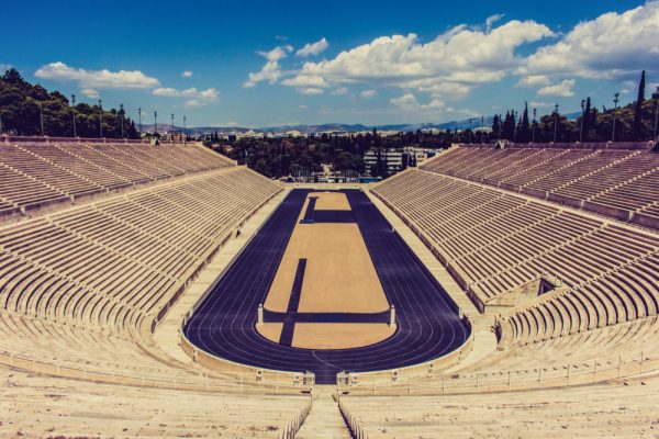 Visiter Athènes - Le stade de marbre à Athènes, arrivée du marathon d'Athènes