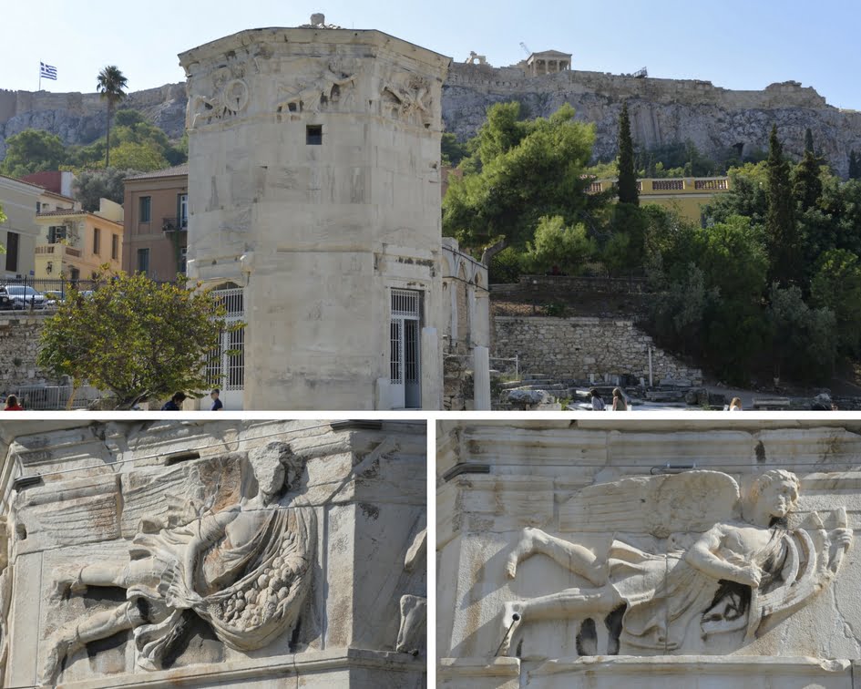 Visiter Athènes : la tour des vents et l'agora romaine