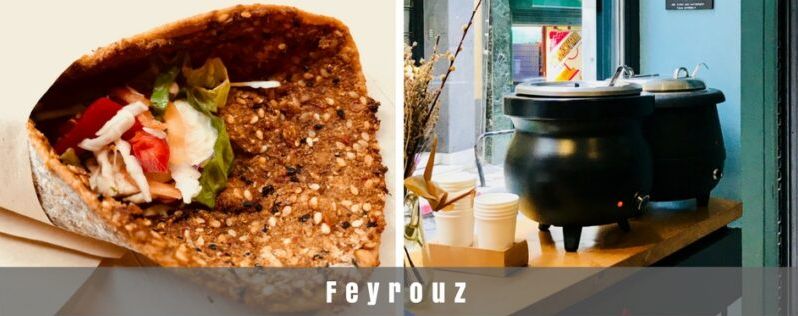 Feyrouz, falafel et lahmatzoun, street food à Athènes