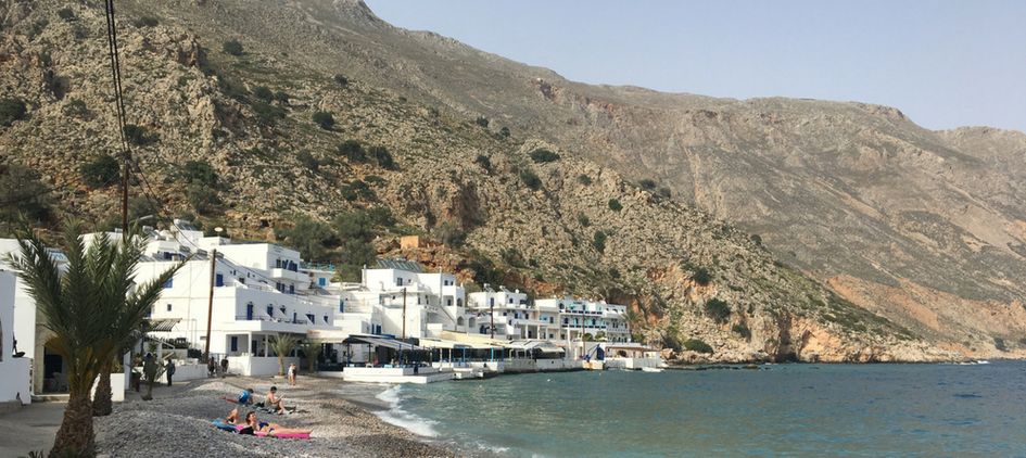 Loutro en Crète, port sans voiture