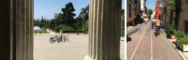 visiter athenes en vélo électrique riviera athenienne plaka acropole