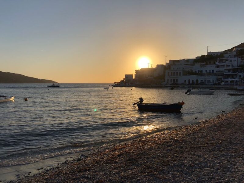 que faire à Amorgos - Coucher de soleil en Grèce a Amorgos