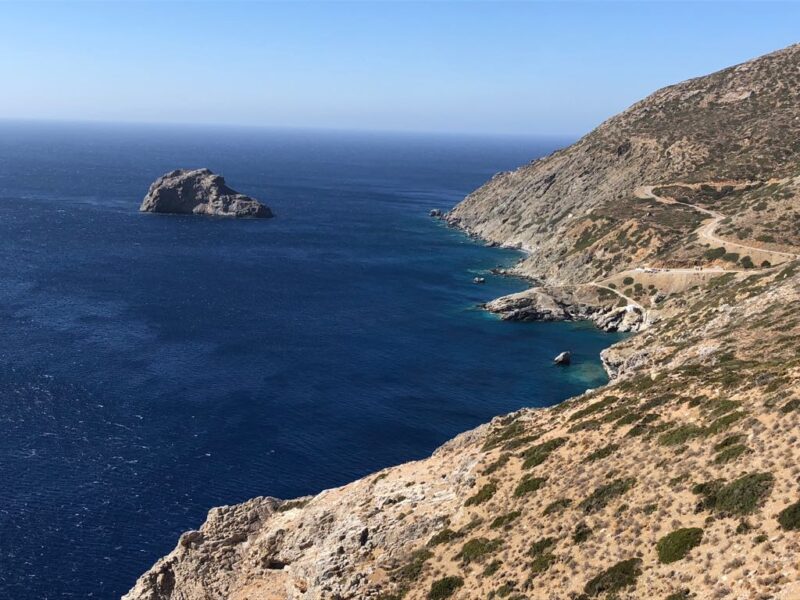 L'île d' Amorgos dans les Cyclades 
