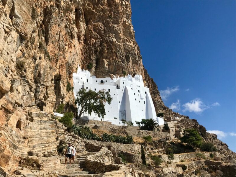 que faire à Amorgos - Le monastère d' Amorgos dans les Cyclades