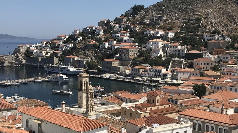 Port de l'île d'Hydra en Grèce