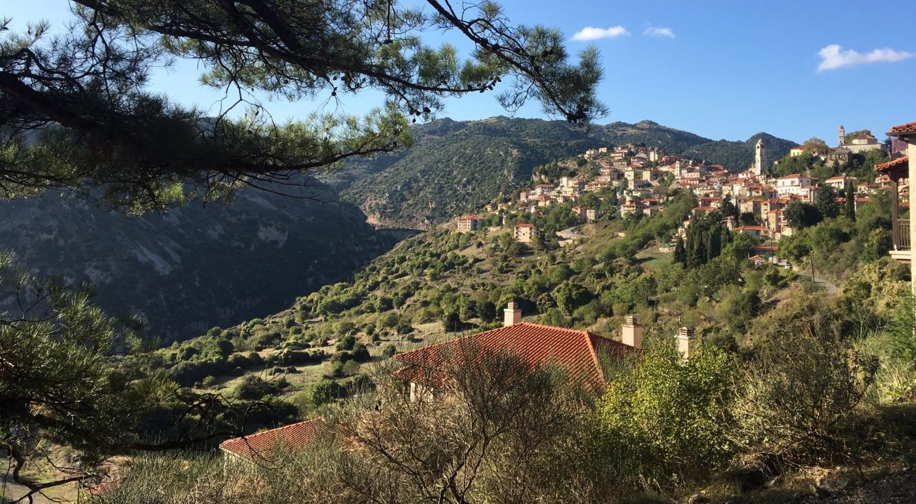 Dimitzana village arcadia mountains central peloponnese