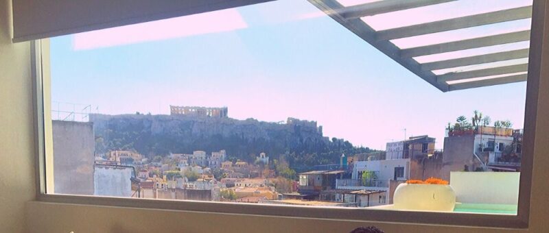 penthouse à Athènes loft hotel vue acropole