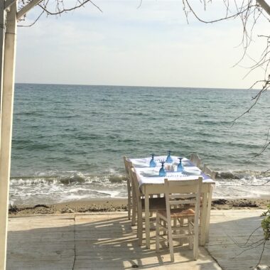 Isidora taverne grecque en bord de mer proche d'athènes marathon nea makri