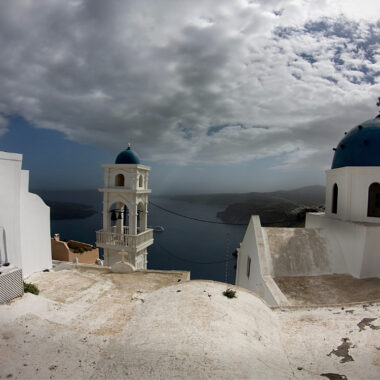 iles grecques en hiver santorin en hiver