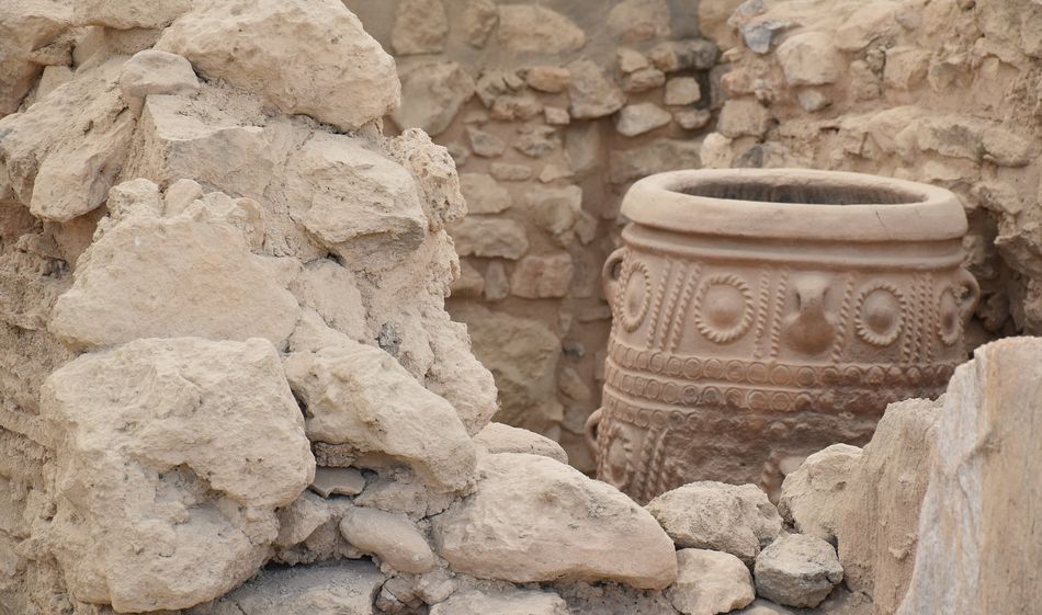 pot découvert à Knossos en Crète