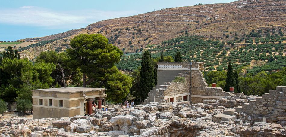 site de Knossos Cnossos en Crète
