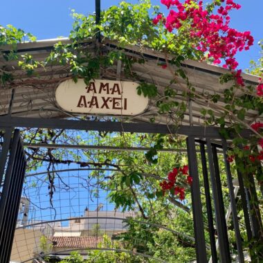 Ama Lachei Ama Laxei une taverne grecque à Exarchia athenes