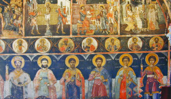 Icônes byzantines-Fresque murale