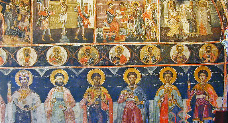 Icônes byzantines-Fresque murale