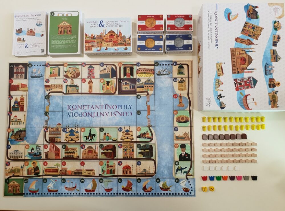 Constantinopoly jeu de plateau jeu de société pour devenir architecte de Constantinople à l'époque ottomane