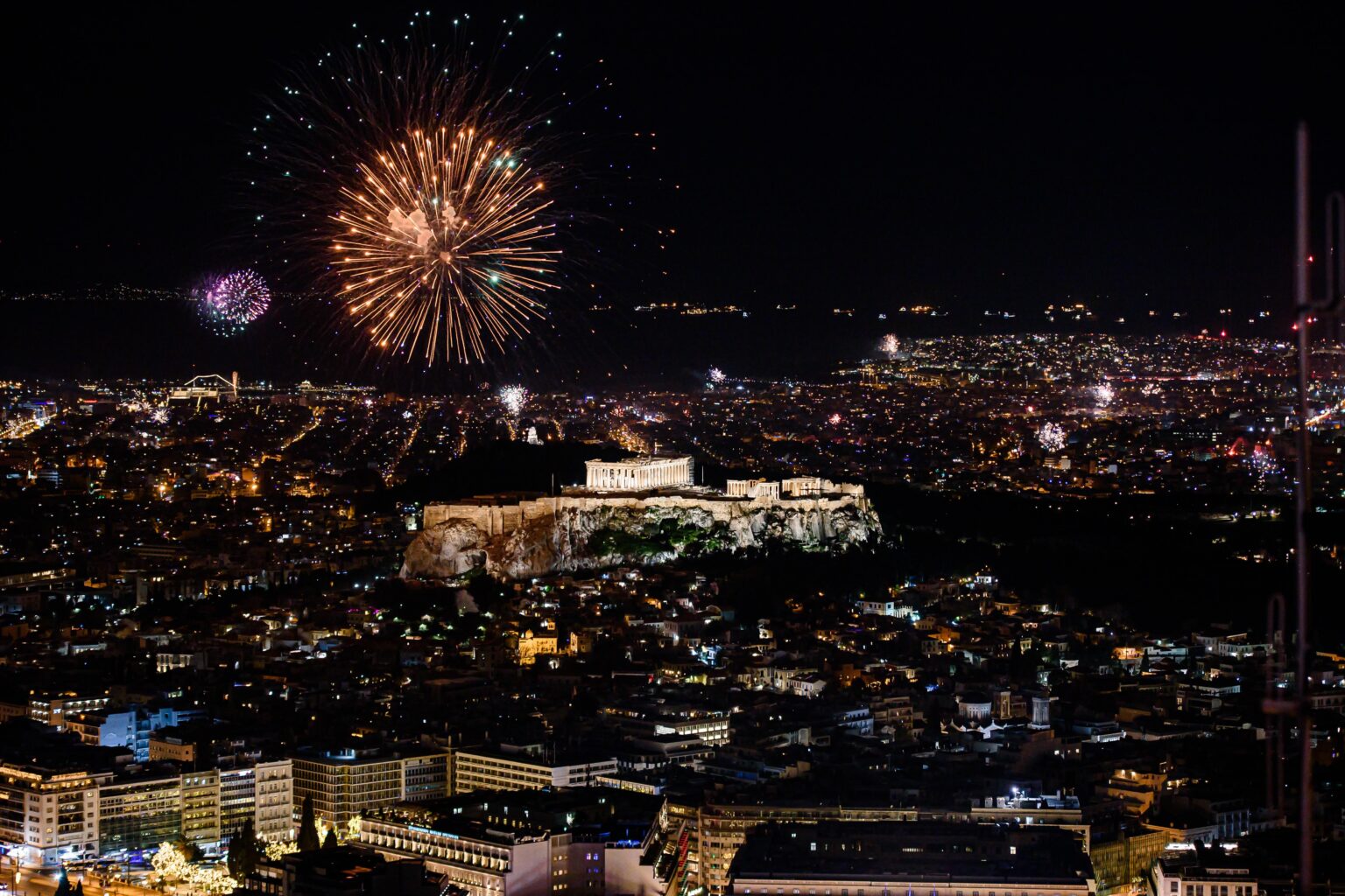 Fêtes de Noël et du Nouvel An en décembre et janvier à Athènes