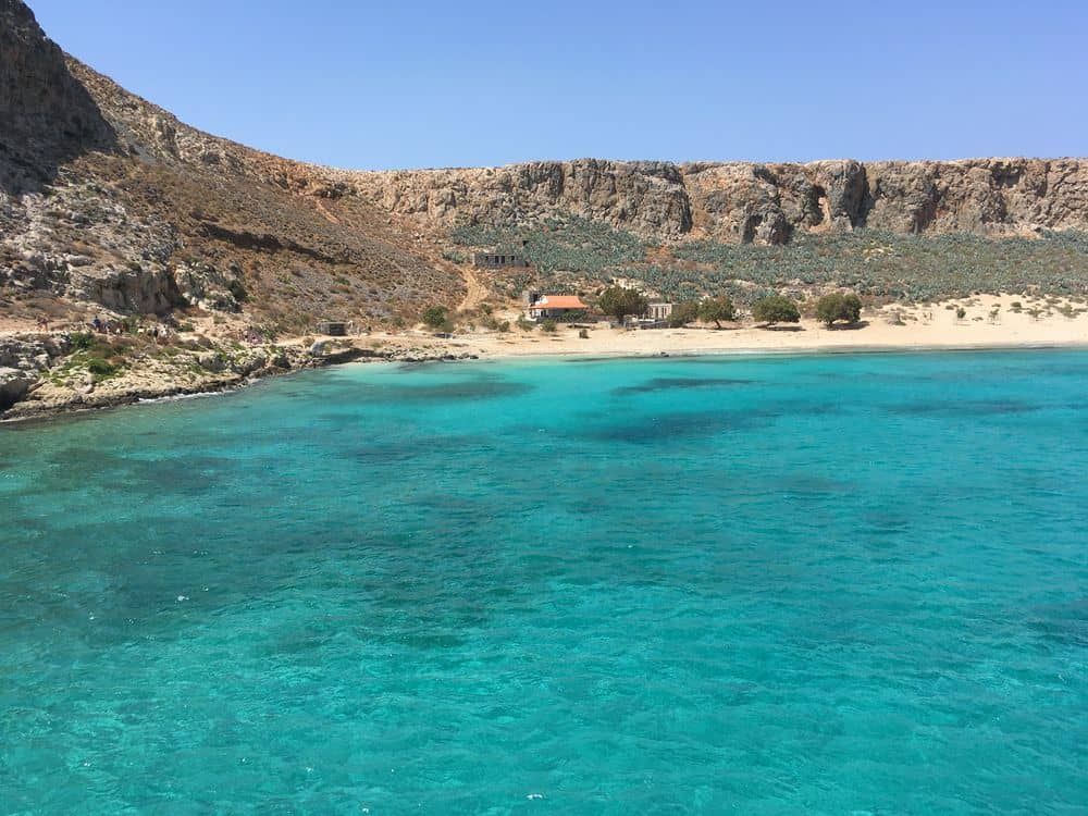 Vue sur l'île de Gramvoussa en Crète