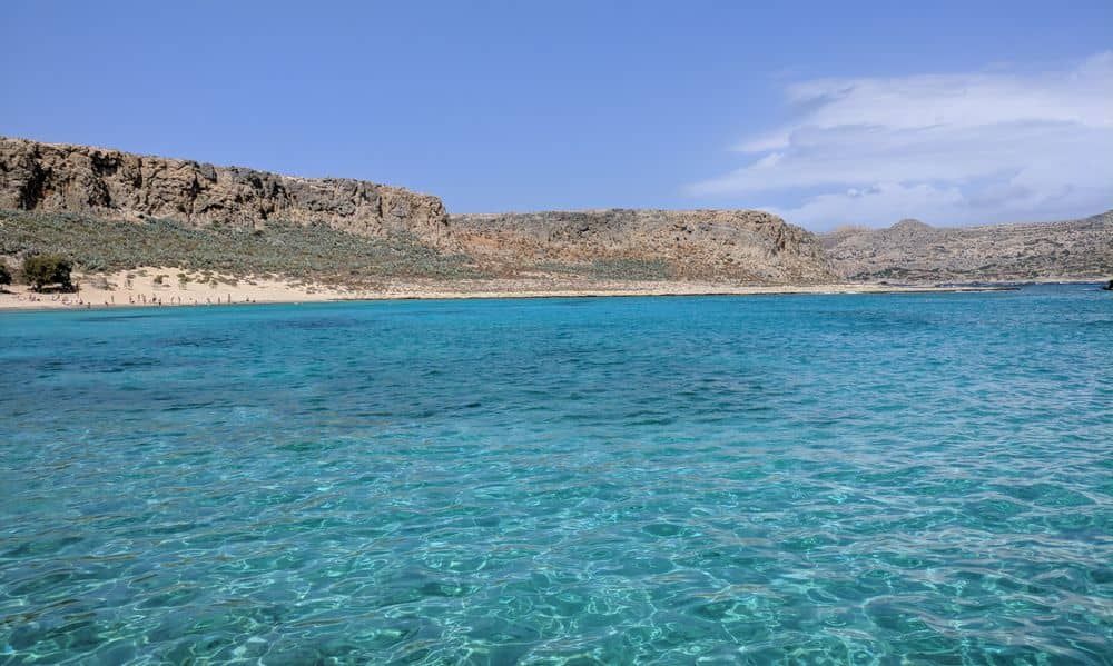 Voyage en Crète : mer et son dégradé de bleu