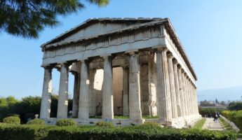 agora antique d'Athènes : temple d'Héphaïstos