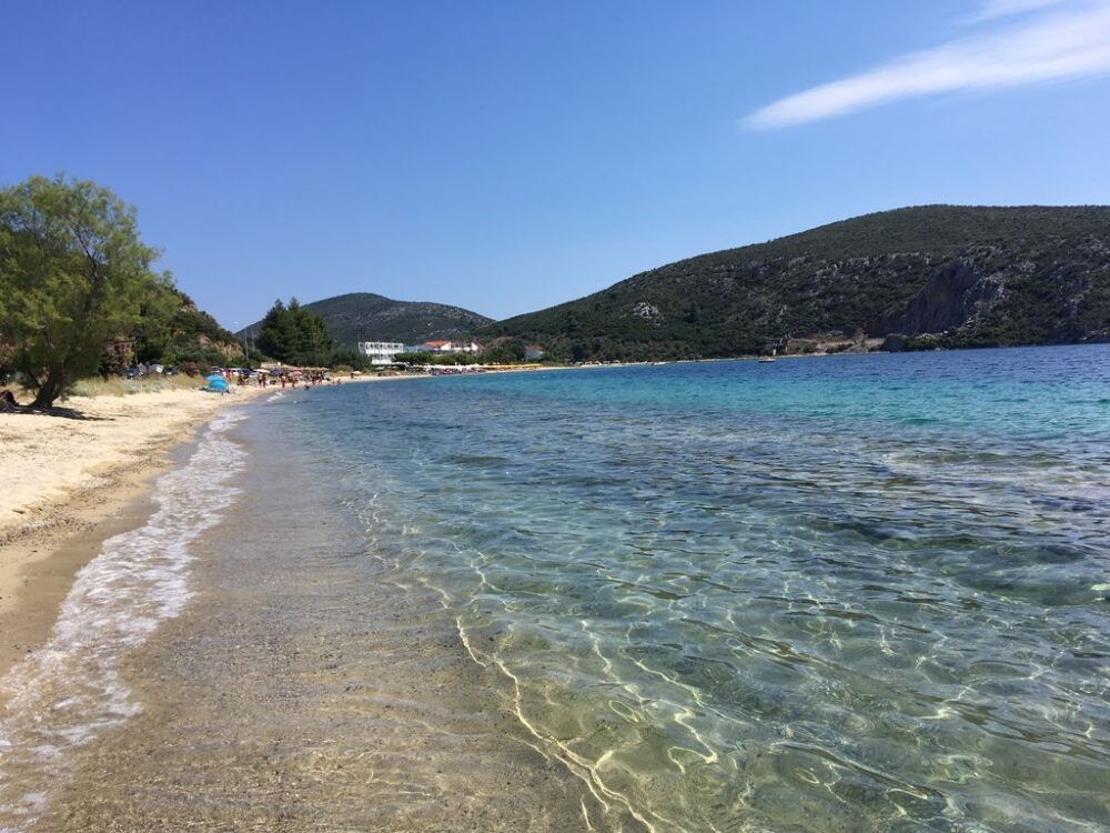Halkidiki (Chalcidique) en Grèce du Nord : plage près de Porto Koufo