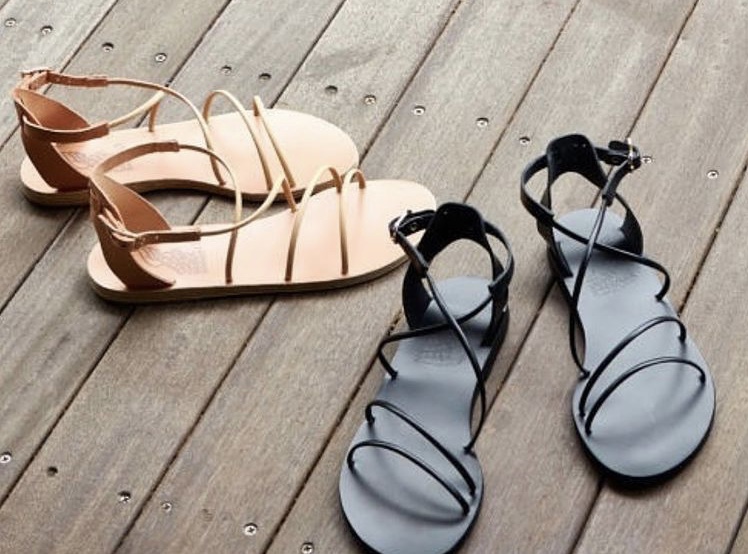 sandales grecques en cuir Ancient Greek sandals