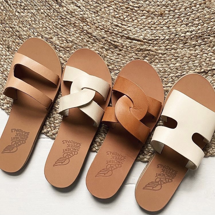 sandales grecques en cuir Ancient Greek sandals