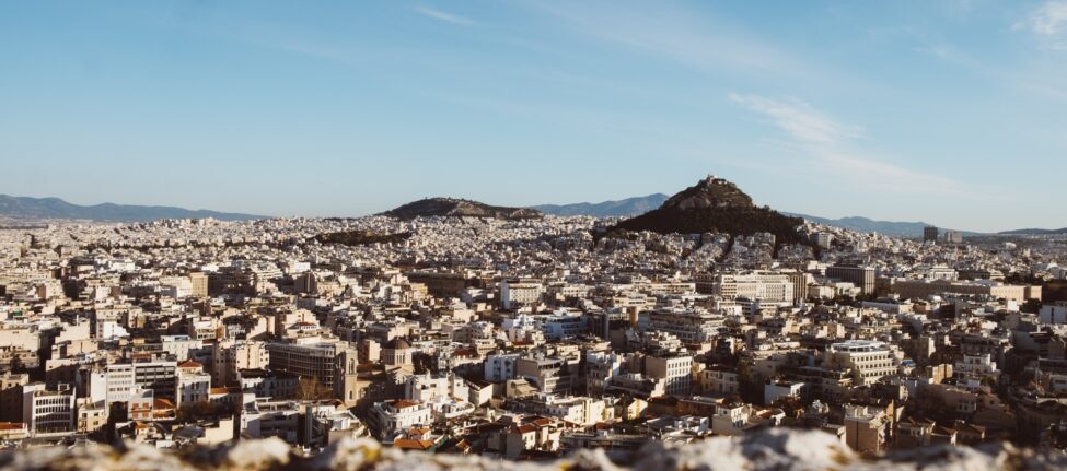 vue sur Athènes en Grèce