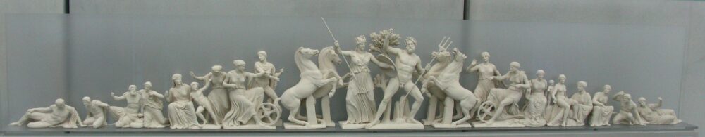 frise parthenon athènes - reconstitution du musée de l'Acropole