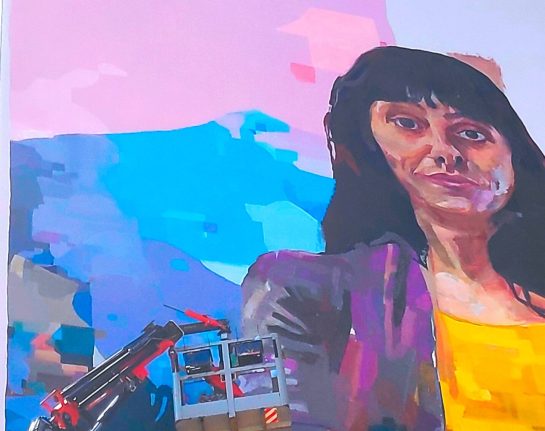 Fresque du street-artiste Atek à Athènes