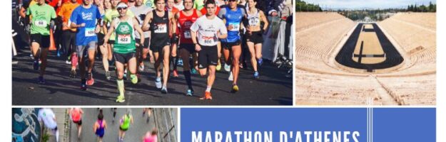 coureurs au marathon d'Athènes en Grèce