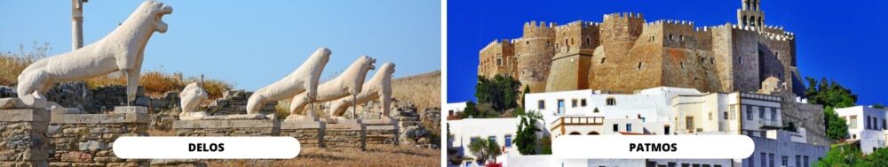 Delos-Patmos : 2 sites classés Unesco