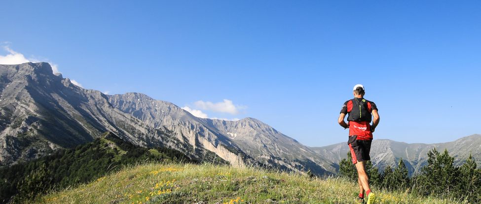 Ultratrail au mont Olympe en Juin en Grèce, une course à pied sur la montagne des dieux