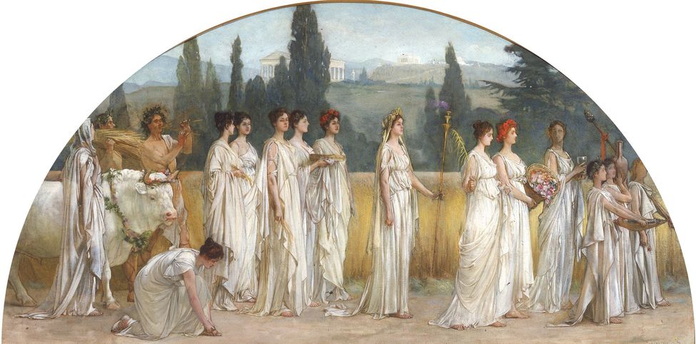 Thesmophories, processions en l'honneur de la déesse Déméter en Grèce