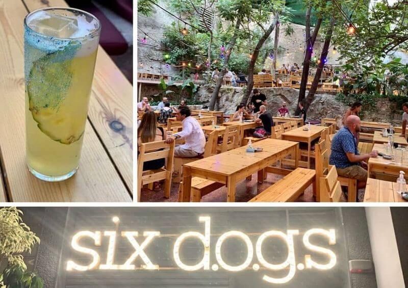 six dogs à Athènes, bar à ambiance avec musique 