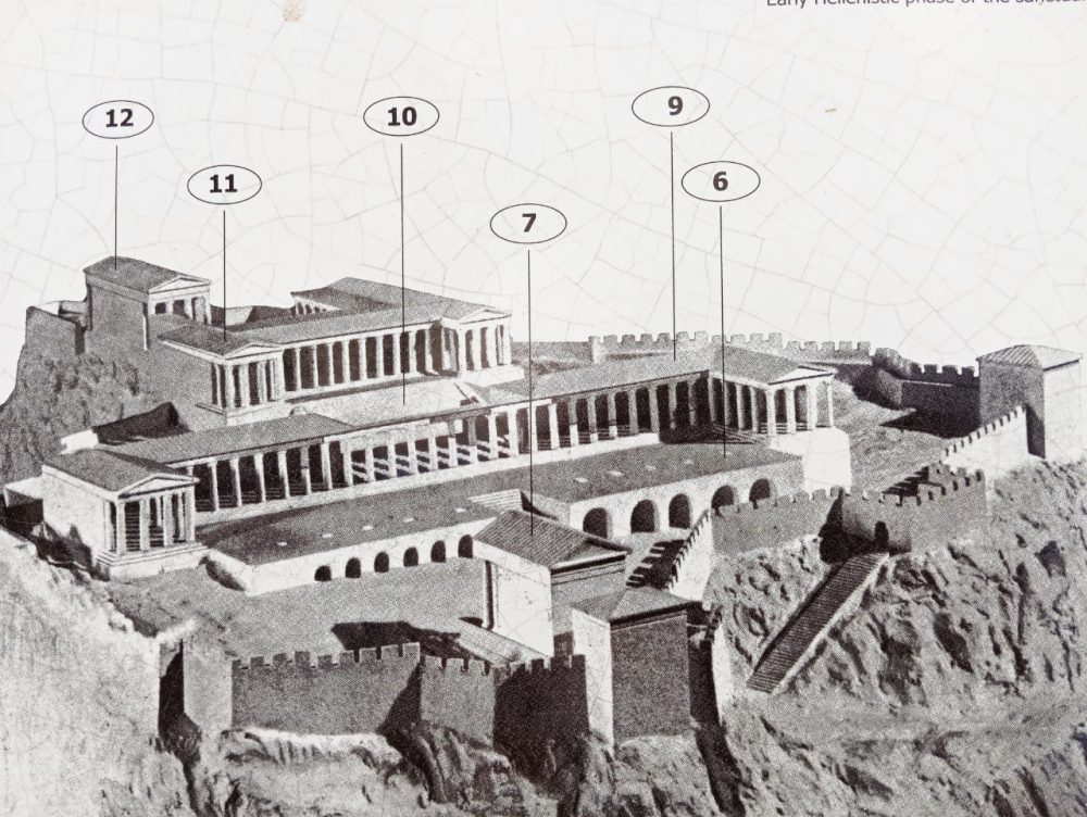 reconstitution de l'Acropole de Lindos Rhodes