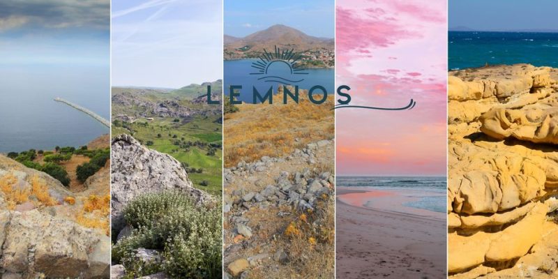 Ile de Lemnos, paysages de l'île de l'Egée du Nord en Grèce