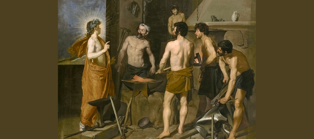 Velázquez - La Fragua de Vulcain Héphaistos dieu grec
