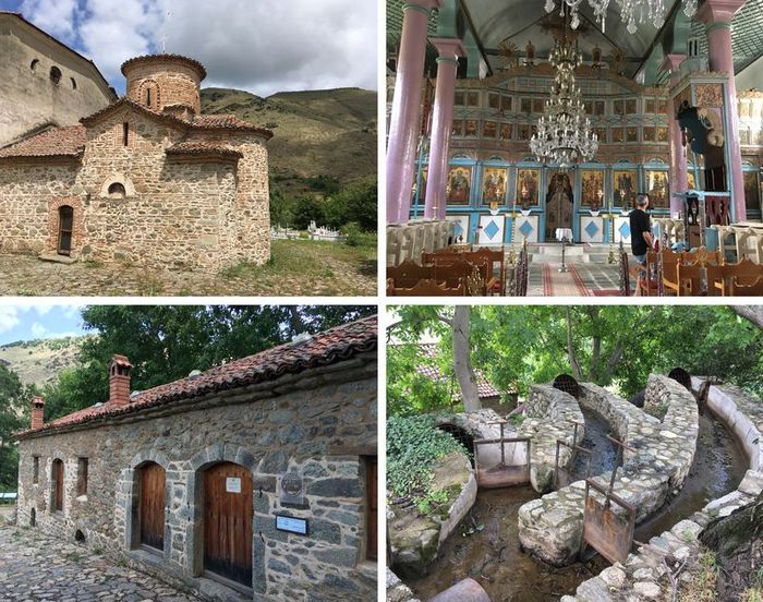 Agios Germanos : église et moulin à eau