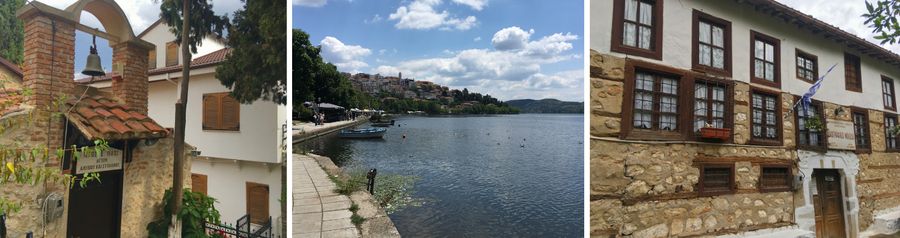 Kastoria, église, musée et lac