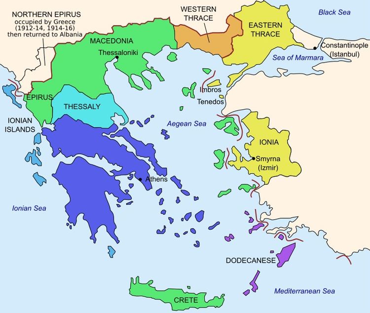 Map of Greece