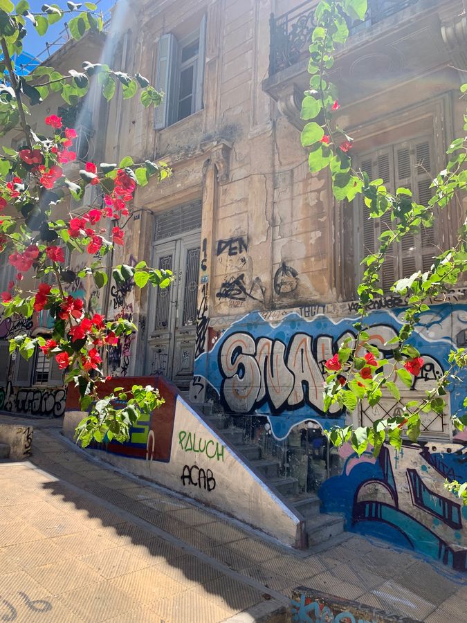 Le quartier Exarchia à Athènes